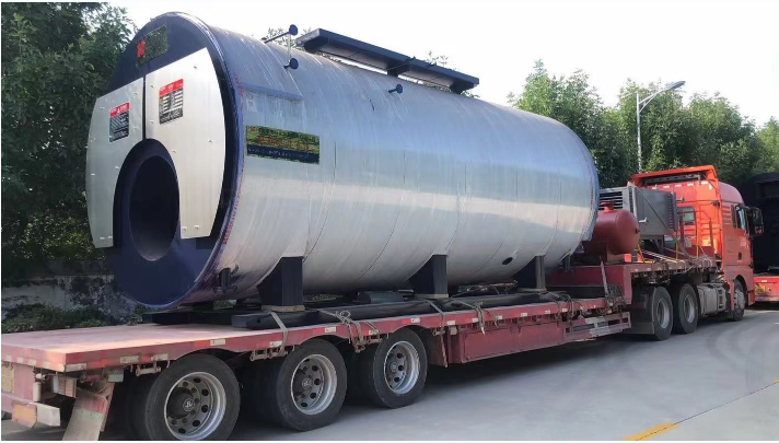 新鄉制造的力量-發貨湖北黃石燃油燃氣鍋爐10噸